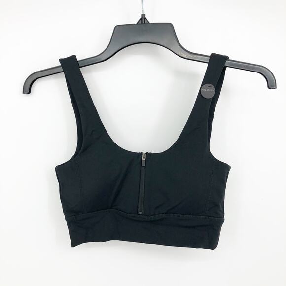 COTTON ON BODY Women's Sport Bra Black Size XS Ultimate Zip Front Crop NWT - Picture 5 of 14